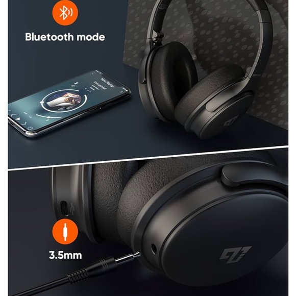 Wireless Noice Cancelling Headphones (blue) - Picture 4 of 5